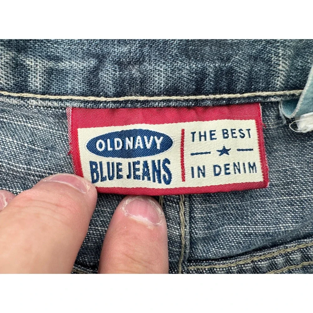 Old Navy Carpenter Jeans Mens 30x30 Blue‎ Vintage 2002 Relaxed Workwear Utility
